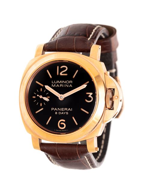 panerai luminor marina 18k rose gold watch - pam00511|panerai luminor marina dial.